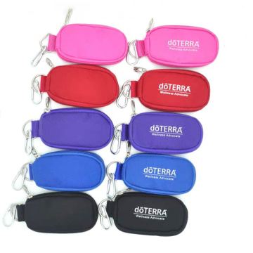 Doterra Essential Oils Bottle Keychain Case for 10 Vials - 1-2ml Bottles Makeup Bag