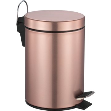 Simple Stainless Steel Trash Bin