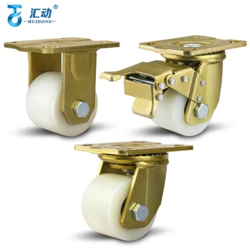 3 Inch Nylon Universal Bed Caster with Low Center of Gravity for Laser Machinery and Engraving Equipment