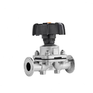 Sanitary Stainless Steel Manual Tank Bottom Diaphragm Valve for Tanks and Vessels