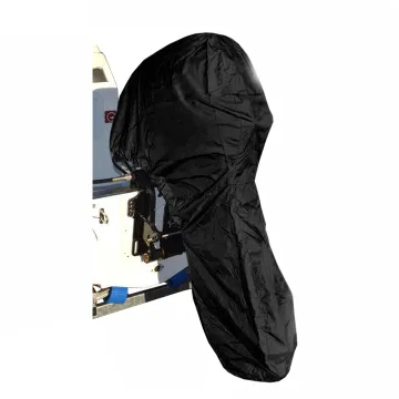 600D Heavy Duty Waterproof Full Outboard Boat Cover for 30-60hp Motors