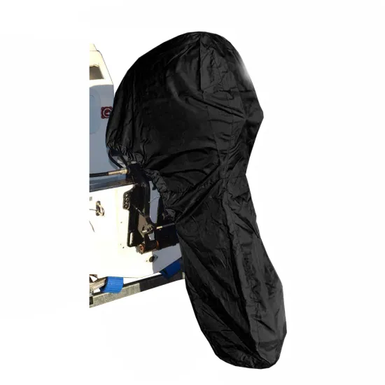 600D Heavy Duty Waterproof Full Outboard Boat Cover for 30-60hp Motors