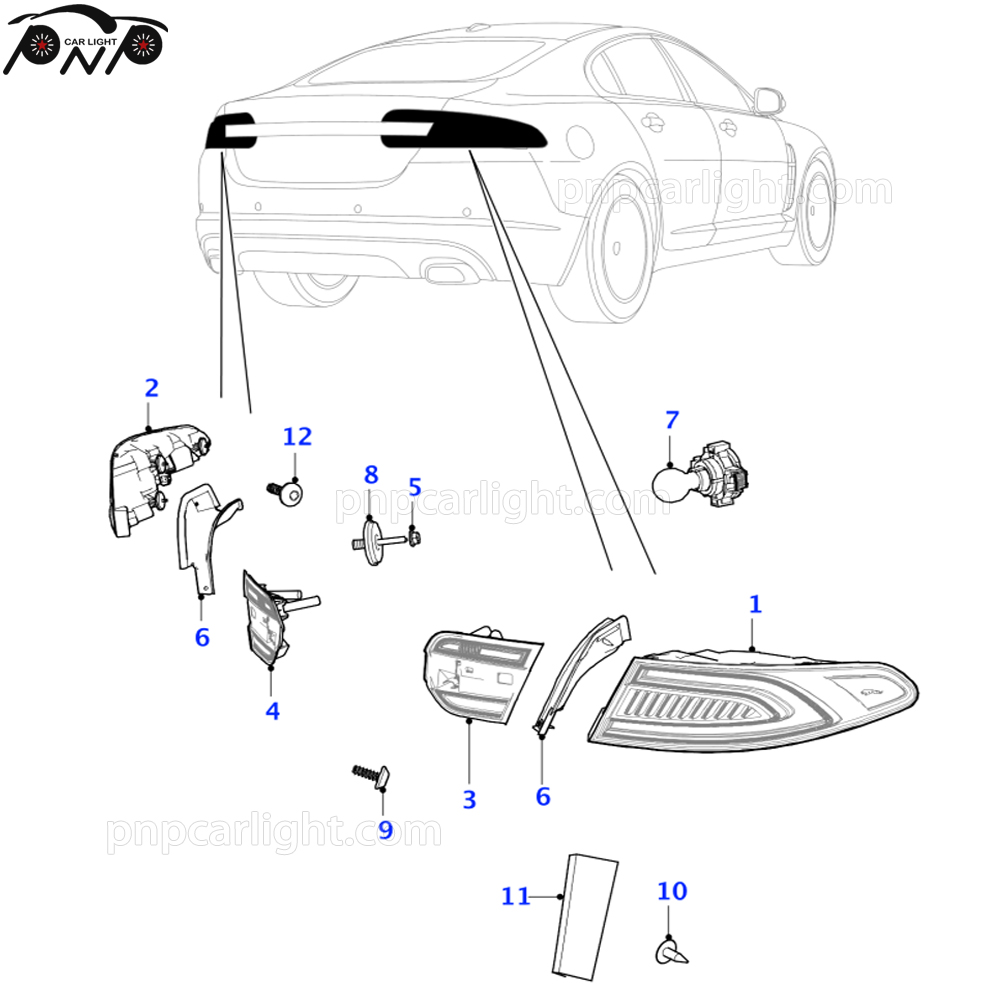 Jaguar Xf Tail Light