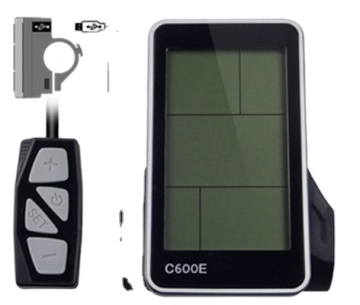 EMC Certified ROHS Compliant IP65 Waterproof LCD Display for Electric Bikes (24V/36V/48V)