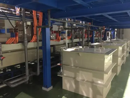 Automobile interior decoration electroplating line equipment