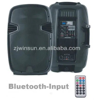 12" Professional Plastic Speaker System Box With bluetooth