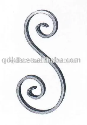 Wrought iron Scrolls("C" and "S")