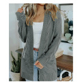 Open Front Chunky Strick Cardigans von Damen Open