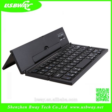 Whole sale Portable bluetooth wireless Keyboard aluminum alloy hard case cover for ipad,android phone