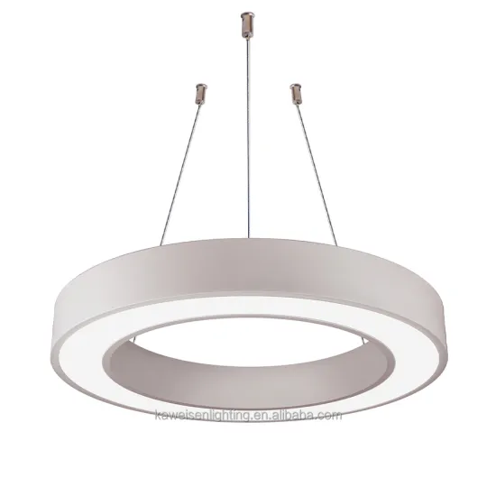 LED Circle Pendant Light: Nordic Modern Aluminum Body Halo Ring Chandelier