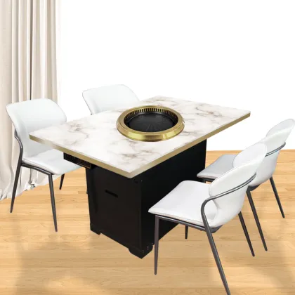 Restaurant dining table korean grill table