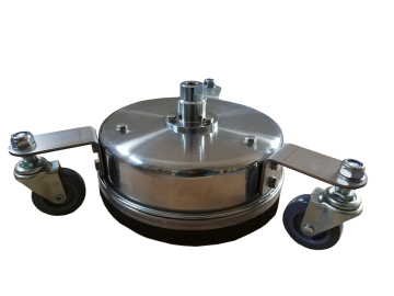 8" 12"  Stainless Steel Surface Cleaner with Wheels