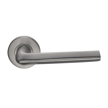 Slim Stainless Steel Solid Door Lever Handle Sets