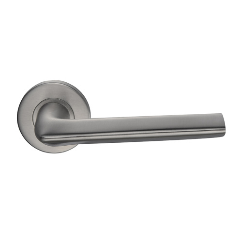 Slim Stainless Steel Solid Door Lever Handle Sets