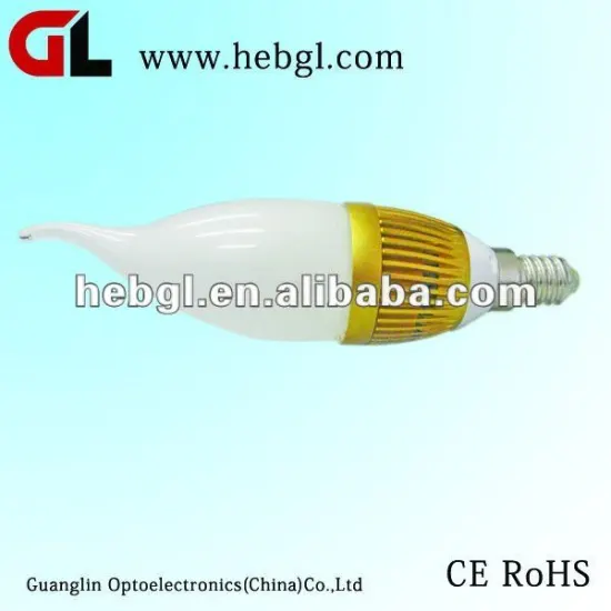 Popular High-efficiency Energy-saving lights of candle led 3W CE