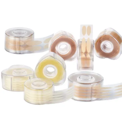 600-Piece Roll of Natural Invisible Double Eyelid Tape Stickers for Eyelash Extension