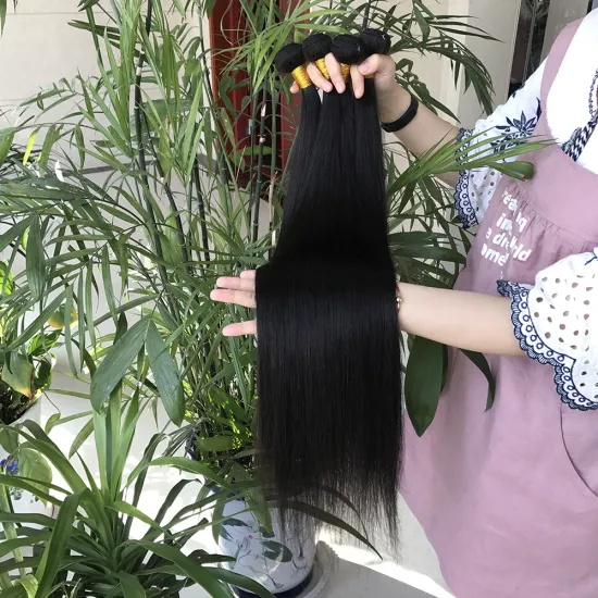 wholesale factory price virgin human hair weave bundles with closure