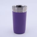 Spray molded outdoor portable cup with lid