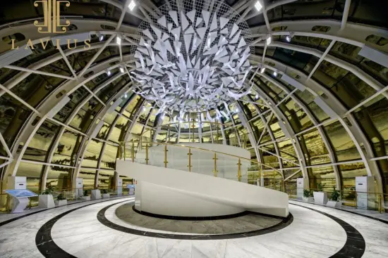 Contemporary elegant led crystal chandelier