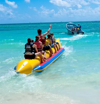 High quality Human Banana Boat hot inflatable water towable sports/Adults inflatable banana boats 4-12 persons