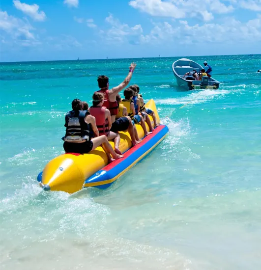 High quality Human Banana Boat hot inflatable water towable sports/Adults inflatable banana boats 4-12 persons