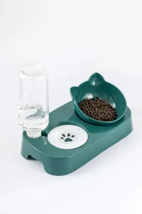 Automatic Feeder Bowl and Water Dispenser for Pets