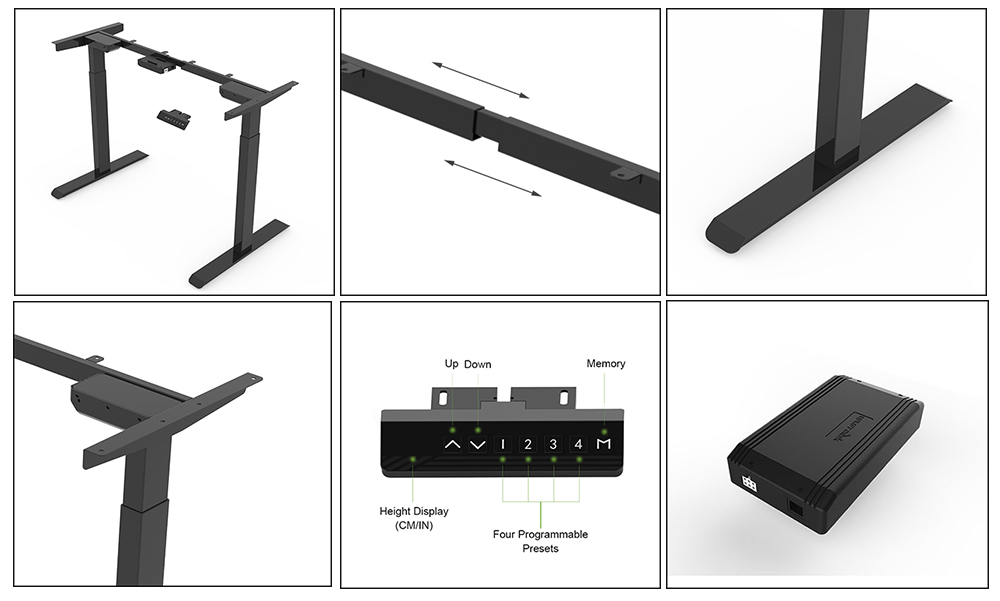 Height Adjustable Table Base