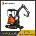 Mini excavadora de 2 toneladas Shanding SD20U