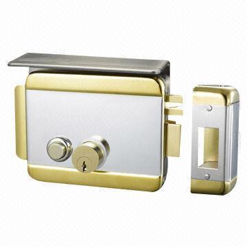 Security Door Lock with Cover Plate, Connected Brass Cylinders, Suitable for Control System