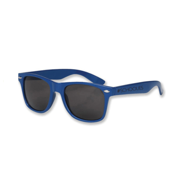 Black and White Square Mirror Lens Flat Sunglasses for Men