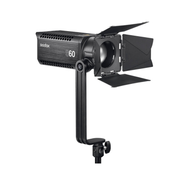 Godox S60 60W มุ่งเน้นการโฟกัส LED Spotlight พร้อมประตูโรงนาสำหรับการถ่ายภาพมืออาชีพ