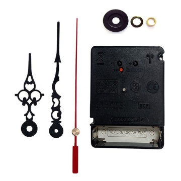 Mouvement d'horloge à quartz contrôlé à DCF77 à radioguide silencieux pour horloge murale avec aiguilles