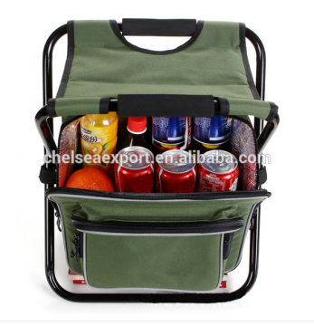 Not expensive outdoor fishing cooler bag with folding chair