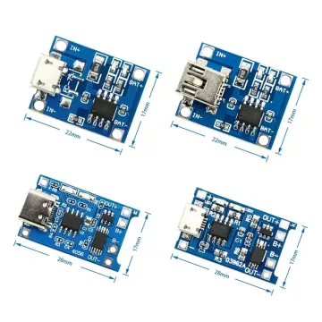 5V 1A TP4056 18650 Lithium Battery Charger Module with Protection