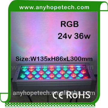 2015 China new product waterproof 36leds 36w rgb led wall washer