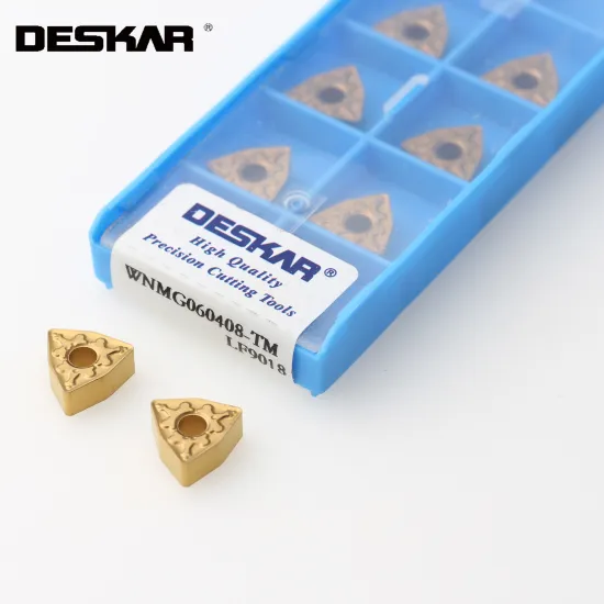 10PCS DESKAR WNMG060404 WNMG060408 TM LF9018 CNC Lathe Cutter Tools Carbide Inserts External Turning Tool Holder For Steel Parts