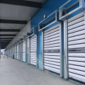 Pharmaceutical plant aluminum industrial sectional door