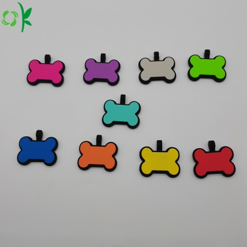 Custom Bot Shape Silicone PET-tag