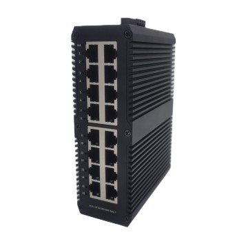 ONV Industrial Ethernet 16 Port Din Rail Gigabit Gigabit Serat Tanpa Diraja