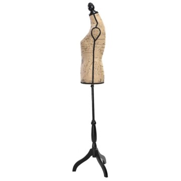Best Choice Products Female Mannequin Torso Dress Form Display W/ Black Tripod Stand Designer Pattern