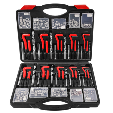 261 Pieces Metric and SAE Thread Repair Kit - HSS Drill Helicoil M5-M12 & 1/4"-1/2