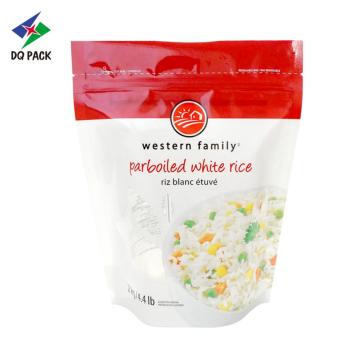 Aangepaste gelamineerde plastic zak kleur afdrukken rits pouch packing rijst tas voedsel plastic verpakking zakken