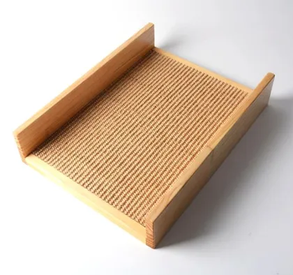 Sisal Cat Scratching Board with Solid Wood China Factory Toy Furniture