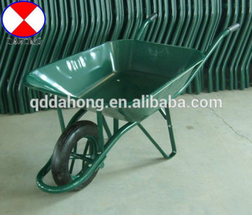 65l wheelbarrow WB6400,green color,metal tray wheelbarrow