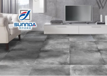 latest matte finish vitrifird 3D cement floor tiles, china glazed polished porcellanto flooring tiles