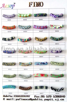 polymer clay camber beads