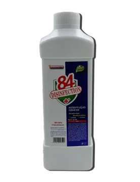 Hand sanitizer contains 75% alcohol disinfectants
