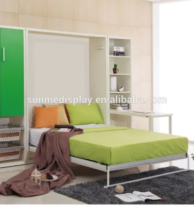 Smart furniture double wall bed folding bed for office MK05