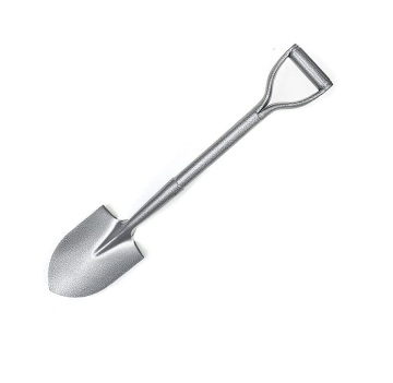 New Miniature Gardening Spade: A Compact Steel Shovel with Round Point and Short Handle