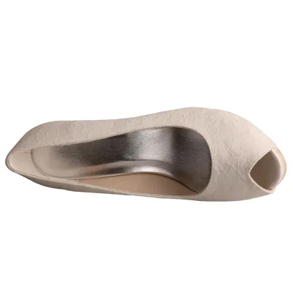 Wedopus Lace Wedding Shoes Bridal